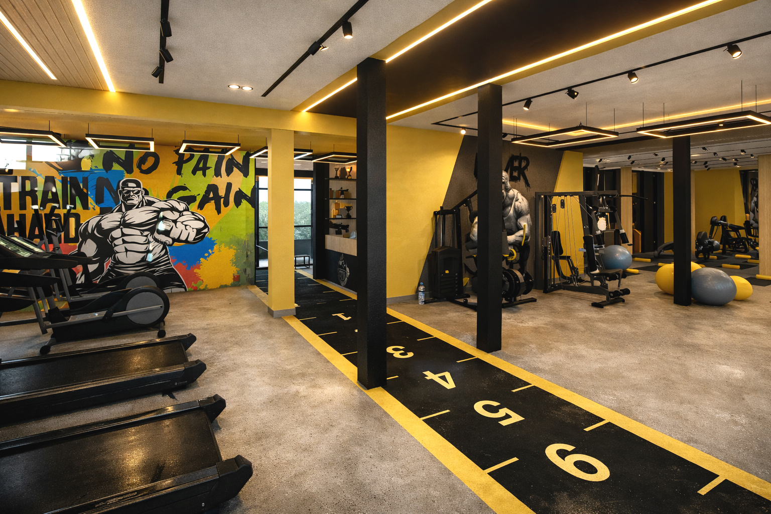 Rendu 3D — Salle de sport — La Soukra, vue 4