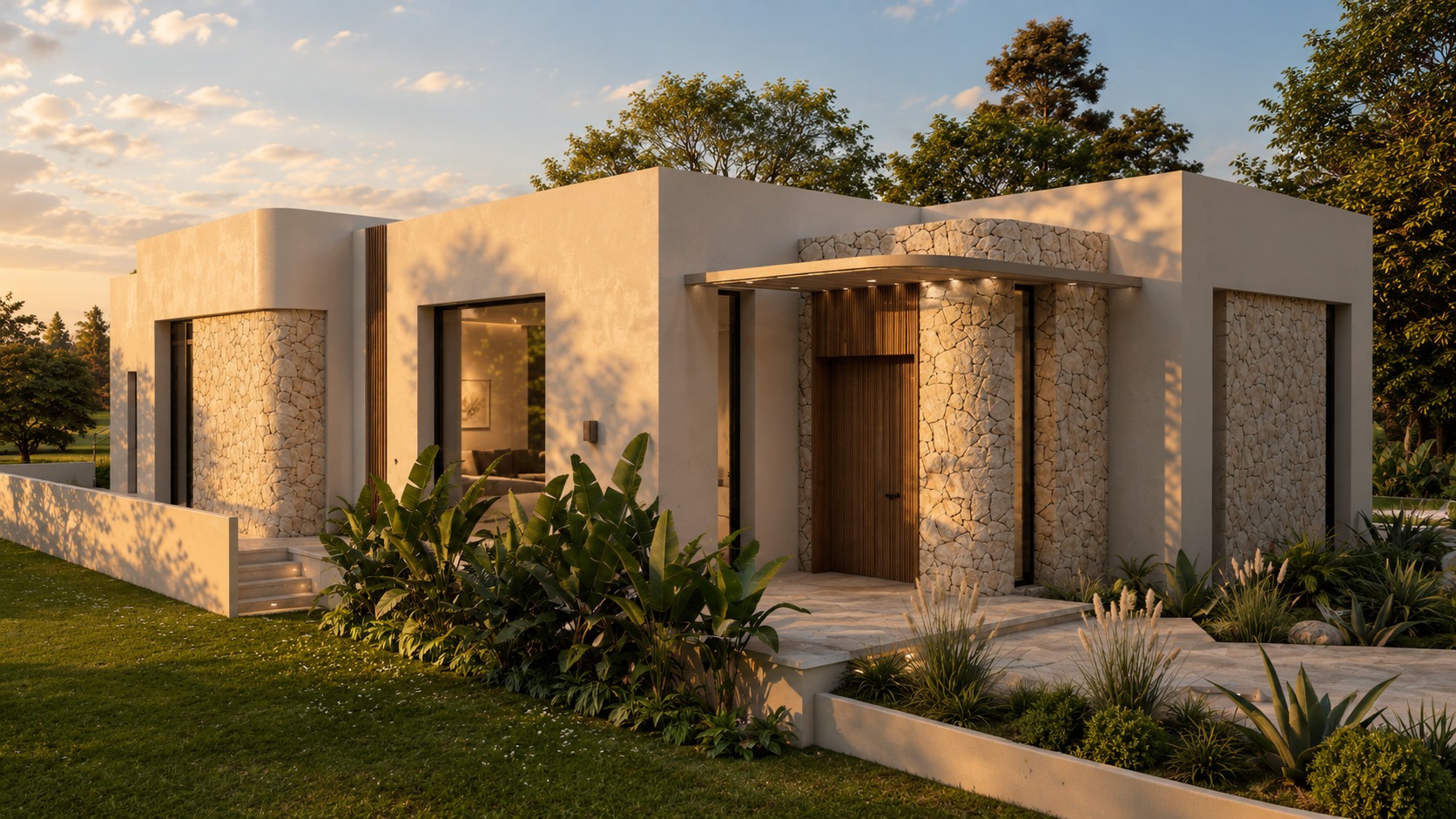 Rendu 3D — Villa de Campagne — Cherfech, vue 1