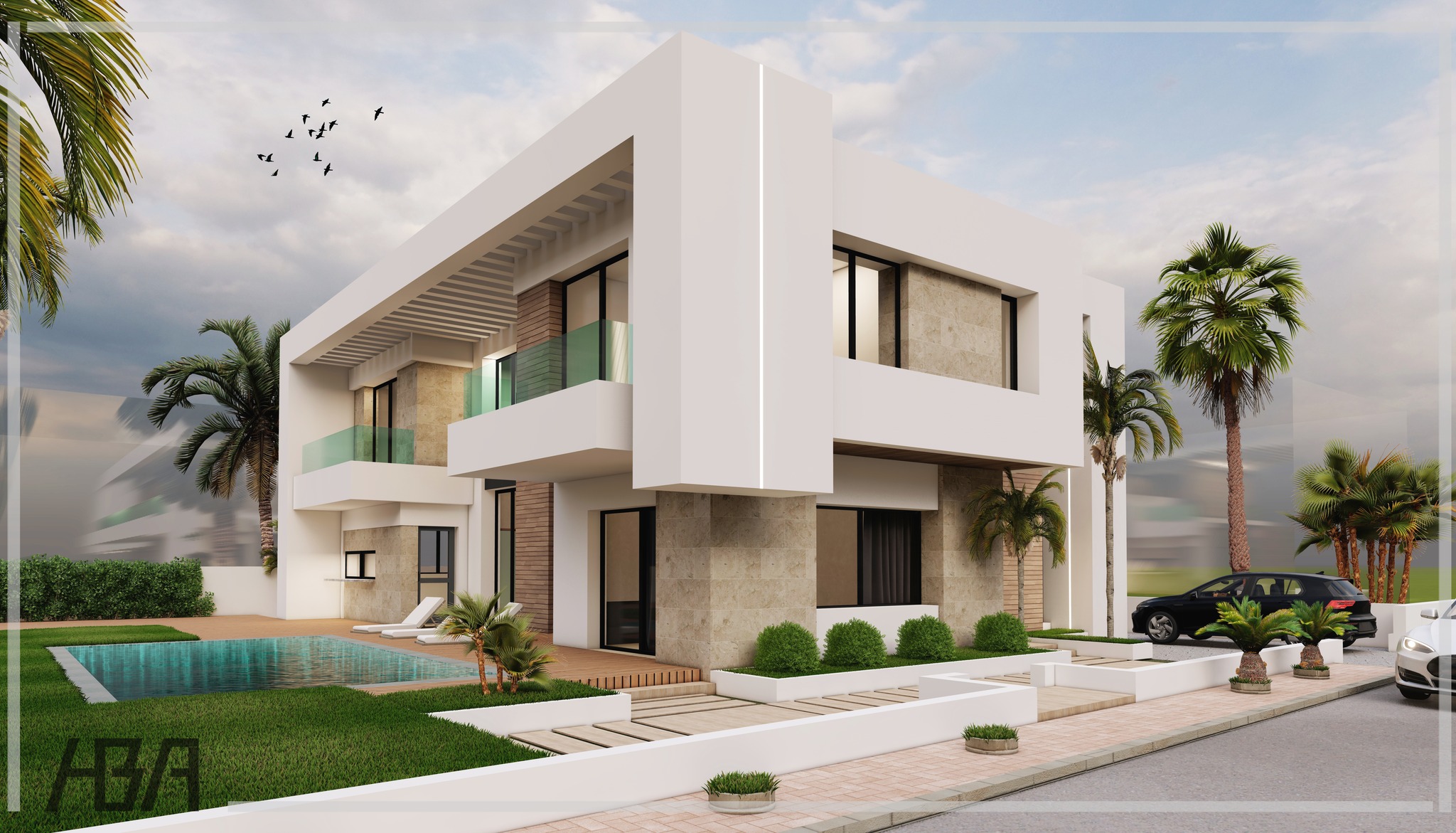 Rendu 3D — Villa.R, vue 1